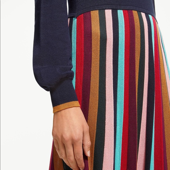Boden Margie Multi Stripe Midi Sweater 